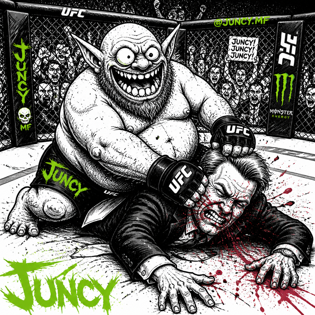 Zuck cage match featuring the same JUNCY character in a different scene