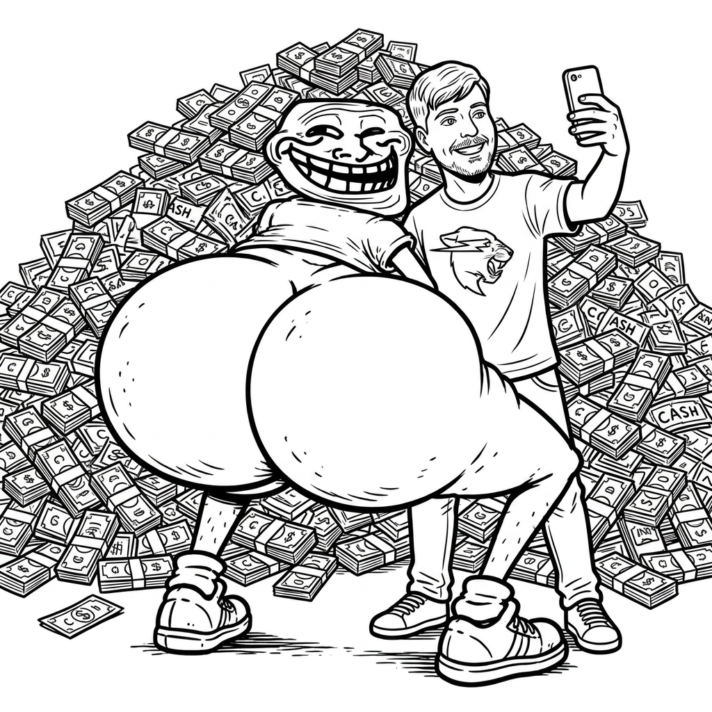 MrBeast junk selfie