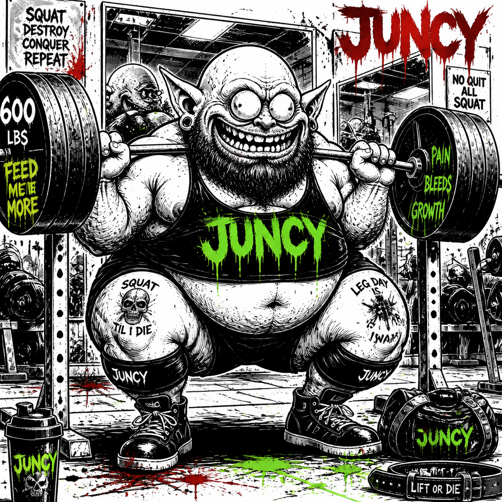 Gym savage mode featuring the same JUNCY character in a different scene